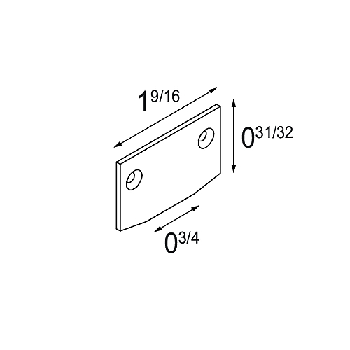 Track 48V Endplate Recessed